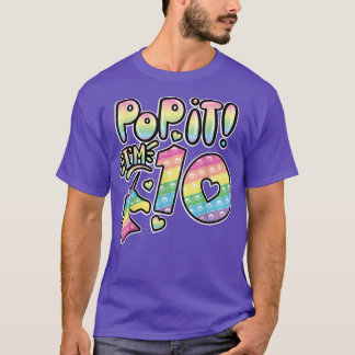 Camiseta Pop Décimo Aniversário Meninas Rapazes 10 Anos