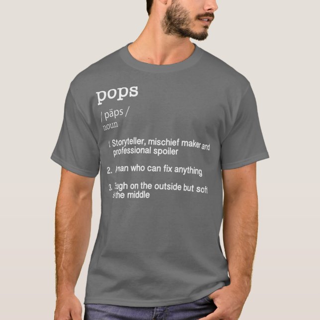 Camiseta Pop Definição    TFunny Legal Present Gift Tee (Frente)