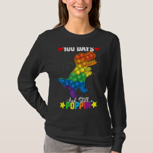 Camiseta Pop Dinossaur Fidget Toy 100 Dias Na Escola E Sti