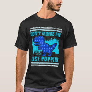 Camiseta Pop Dinossauro Fidget Toy Para Rapazes