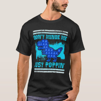 Camiseta Pop Dinossauro Fidget Toy Para Rapazes