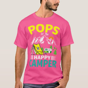 Camiseta Pop Do Acampamento Da Família De primeiros anivers