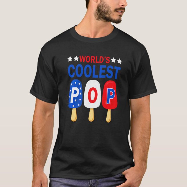 Camiseta Pop do Mundo - Avô Usa Bandeira Sorvete Gordura (Frente)