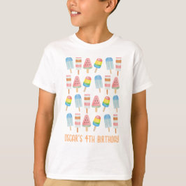 Camiseta Pop e Aniversário de criança de gelado