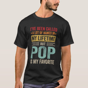 Camiseta Pop é meu nome favorito Pop engraçado
