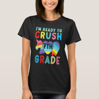 Camiseta Pop, estou pronto para esmagar 7 de volta à escola