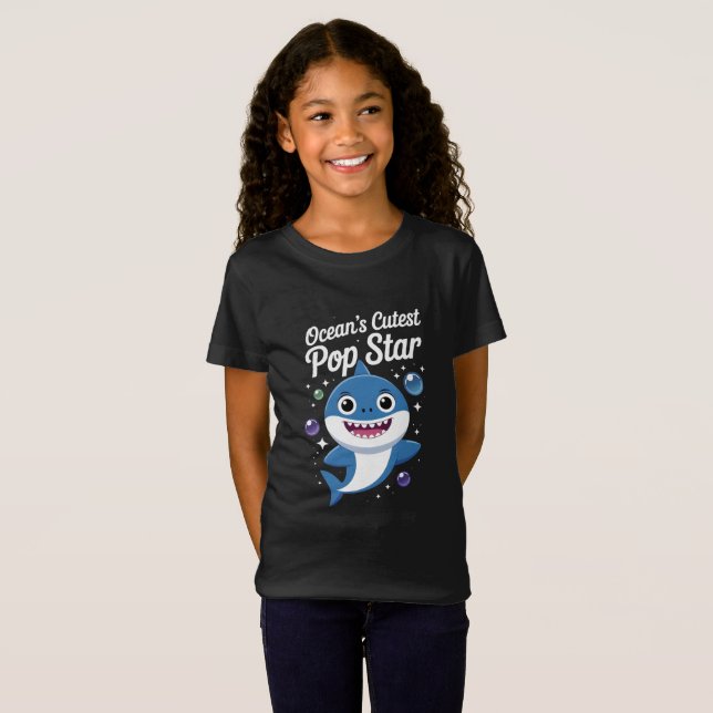 Camiseta Pop estrela fofa do Oceano (Frente Completa)