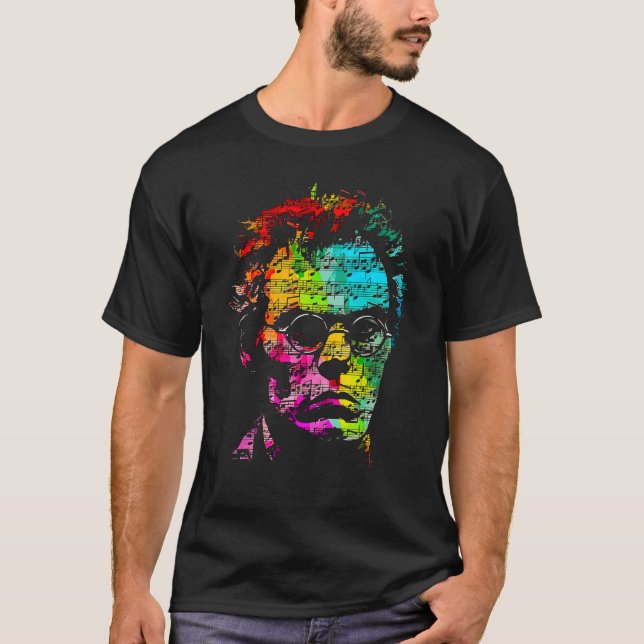Camiseta Pop Franz Schubert Music Composer Pianist 1 (Frente)