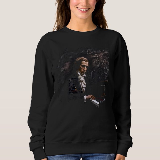Camiseta Pop Frederic Chopin Music Piano (Frente)