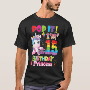 Camiseta Pop I M 15 Anos 15 Aniversário Fidget Toy K