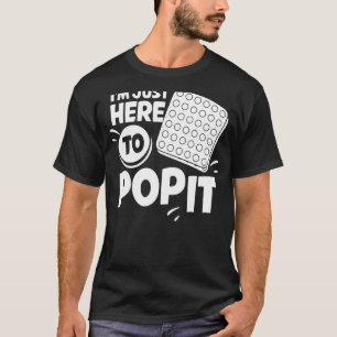 Camiseta Pop It Fidget Toy Game Engraçado Stress Bubble 1