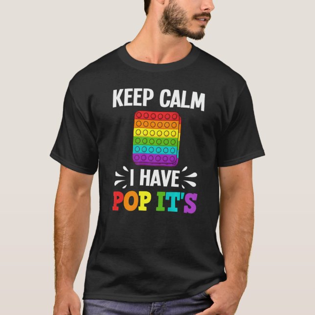 Camiseta Pop It Fidget Toy Game Engraçado Stress Bubble 2 (Frente)