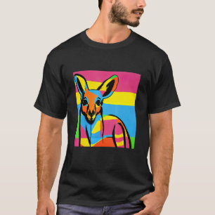 Camiseta Pop Kangaroo Trendage Men Mulheres Crianças