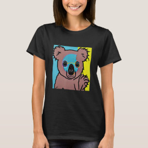 Camiseta Pop Koala Bear Trendência Bonita Para Homens Mulhe