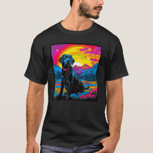 Camiseta Pop Labrador - Cachorro do Retriever em Montanhas