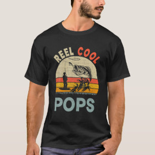 Camiseta Pop Legal de Mens Reel Pai Pescador Dia Vin