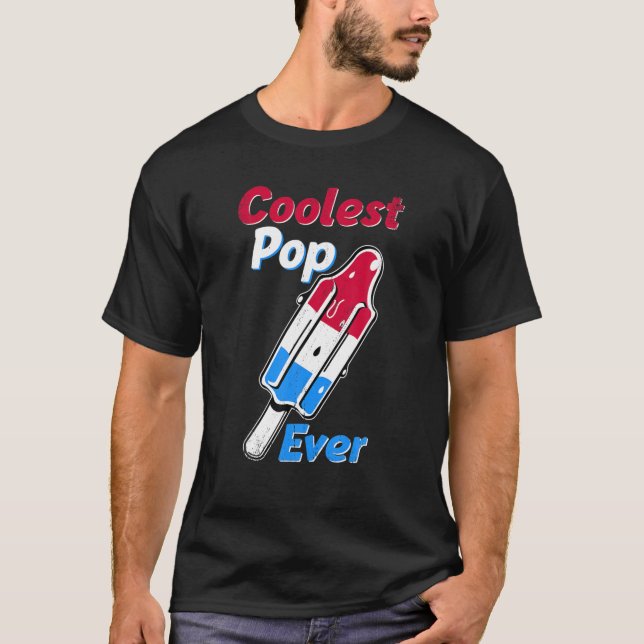 Camiseta Pop mais legal que nunca foi picolé Engraçado Pais (Frente)