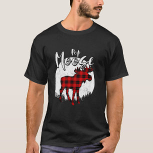 Camiseta Pop Moose Red Xadrez Buffalo Matando Família Paja