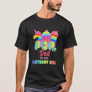 Camiseta Pop Pai Da Família De Crianças De Aniversário