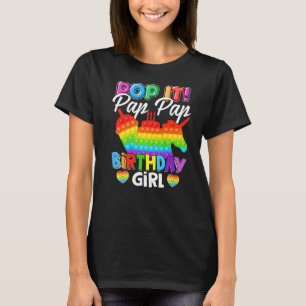 Camiseta Pop Pap Pap Birthday Rapariga Fidget Filha Corresp