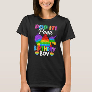 Camiseta Pop Papa Birthday Garoto Fidget Filha Corresponden