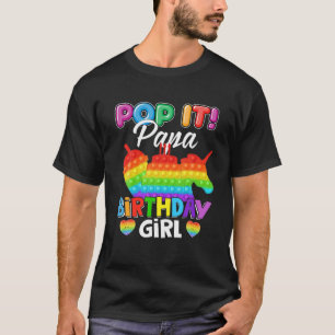 Camiseta Pop Papa Birthday Rapariga Fidget Filha Correspond