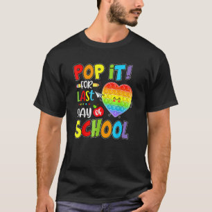 Camiseta Pop Para O Último Dia Da Escola, Crianças De Bo