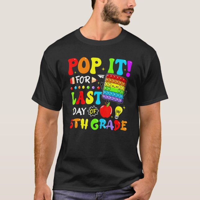 Camiseta Pop Para O Último Dia Do Fidget 5 Grau No Último D (Frente)