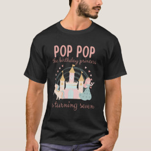 Camiseta Pop Pop 7 de de Aniversário da Princesa Sétima Fam