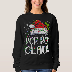 Camiseta Pop Pop Claus Natal Luzes Natal Pajama Matriz