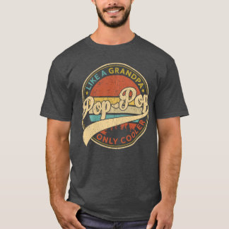 Camiseta Pop Pop Como Um Avô Só Que Mais Legal Retro PopPop