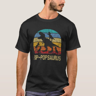 Camiseta Pop-Pop Dinosaur T Rex Pop-Popsaurus 4 Kids Family