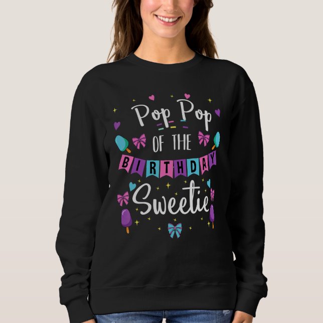 Camiseta Pop Pop Do Docinho De Aniversário Par De Sorvete (Frente)