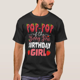 Camiseta Pop Pop do Primeiro aniversário de Berry de Girl S