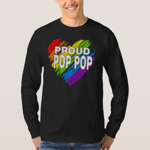 Camiseta Pop Pop Lgbt Orgulho gay Bandeira do Arco-íris