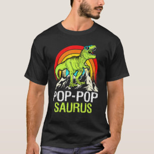 Camiseta Pop Popsaurus Dinossaur Avô Pop Pop Saurus Fath