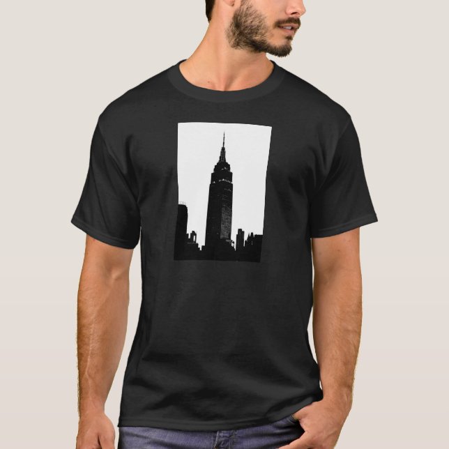 Camiseta Pop preto e branco Nova Iorque (Frente)