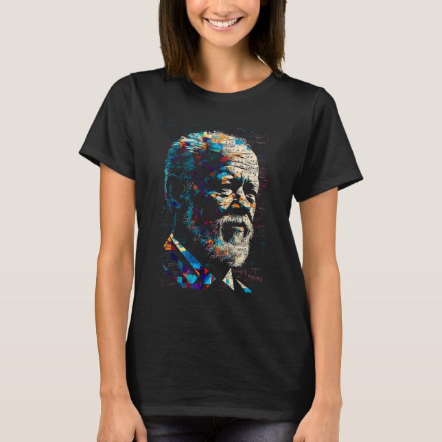 Camiseta Pop Pyotr Ilyich Tchaikovsky Música (Frente)