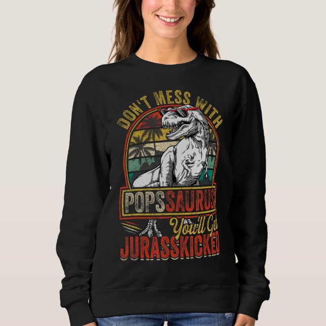 Camiseta Pop Rex Saurus Dia de os pais Dinos de Natal (Frente)