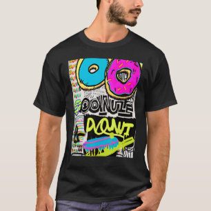 Camiseta Pop rosquinha de Grafite de de Meninos Mulheres 1
