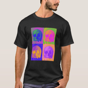 Camiseta Pop Skeleton Colorful Skulls Hall