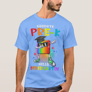 Camiseta Pop Tchau Adeus Pré-K Olá Jardim de Infância No Di