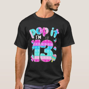 Camiseta Pop, tenho 13 anos, Aniversário Fidget Toy Toddler