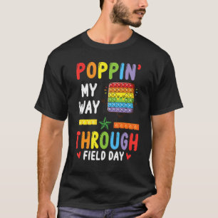 Camiseta Pop Ti Dançando Em Meu Caminho Através Do Dia Do C