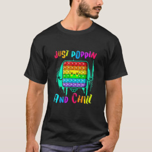 Camiseta Pop Ti Fidget Toy Rainbow Kids Toddler Meninas
