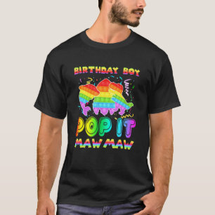 Camiseta Pop Ti Mawmaw Do Aniversário Pop Din De Tubarão