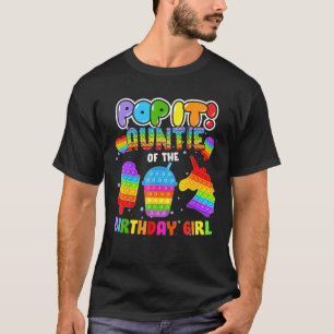 Camiseta Pop Tia Do Aniversário Da Família Do Aniversário M