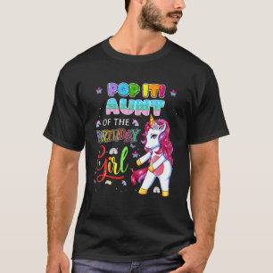 Camiseta Pop Tia Do Aniversário Da Família Fidget
