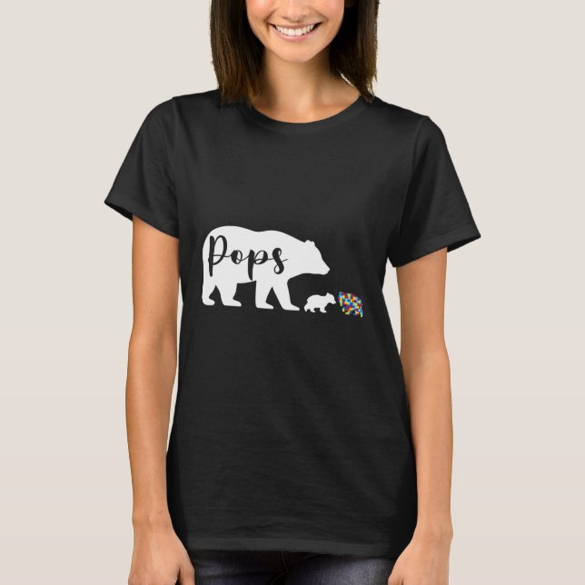 Camiseta Pop Urso Autismo Sensibilização Amor Suporte à Aut (Frente)
