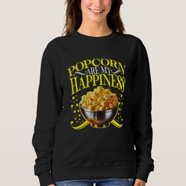 Camiseta popcorn are my happiness (Frente)